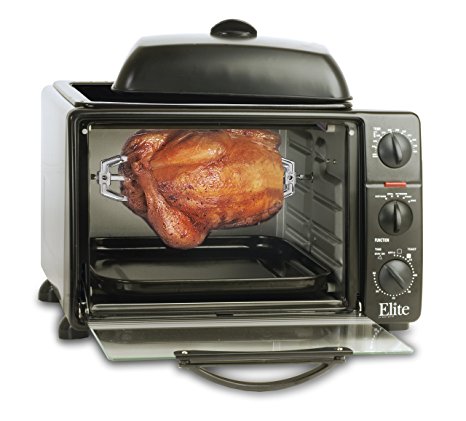 MaxiMatic ERO-2008S Elite Cuisine 6-Slice Toaster Oven with Rotisserie and Grill/Griddle Top