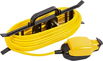 Outdoor Extension Lead 15m, Garden Outside Extension Cable Weatherproof Socket “H” Frame Cord Plug for Outdoor Power