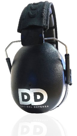Professional Safety Ear Muffs by Decibel Defense - 37dB NRR - The HIGHEST Rated and MOST COMFORTABLE Ear Protection Available - Shooters and Industrial Use - Foldable - THE BESTGUARANTEED