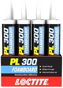 Loctite PL300 Foamboard Adhesive, 10 fl oz, Cartridge (12 Pack)