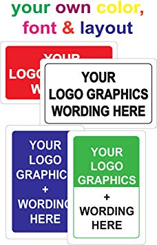 Custom Sign, Personalize it with Your own Choice of Colors, Fonts with Unlimited Wording. Heavy-Duty Rust-Free Commercial Grade Plastic Sign, 5"x8" .063"