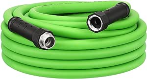 DEWENWILS Garden Hose 25 ft x 5/8", Water Hose with SwivelGrip, Heavy Duty, Lightweight, Flexible Hose for Plants, Car, Yard, 3/4 Inch Solid Fittings, Drinking Water Safe