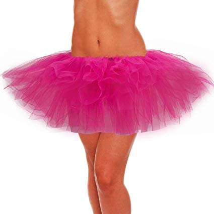 belababy Adult Skirt, Women Tutu, Tulle Tutus for Teens Polyester Classic 5 Layers