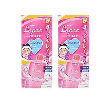 Japanese Popular Eye Wash Medicine ROHTO Lycee 450ml ( set of 2 )