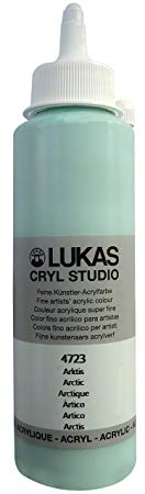 LUKAS CRYL Studio Artists Paint High Pigment Concentration Paint - 250 ml Bottle - Arctic