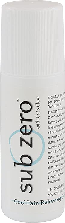 Current Solutions - Sub Zero Cool Pain Relieving Gel, 3 oz. Roll On - cm