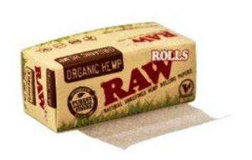 RAW ORGANIC HEMP NATURAL UNREFINED ROLLING PAPERS - 6 ROLLS BY TRENDZ