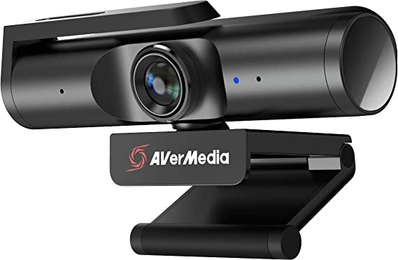 AverMedia Live Streamer CAM 513, Ultra Wide Angle 4K Webcam with Webcam Cover, Built-in Microphone, Plug & Play for Gaming, Stream, Video Call - PW513