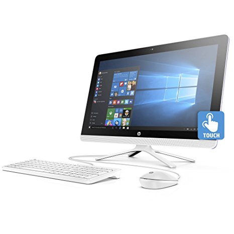 HP 21.5" All-in-One Full HD IPS Touchscreen Desktop - Intel Pentium Quad-Core J3710, 4GB RAM, 1TB HDD 7200rpm, DVDRW, HDMI, WLAN, Bluetooth, Webcam, USB 3.0, Win 10 (Certified Refurbished)