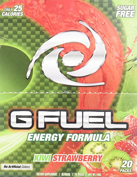 G Fuel Kiwi Strawberry Stick Pack Box (20 Servings) Elite Energy and Endurance Formula