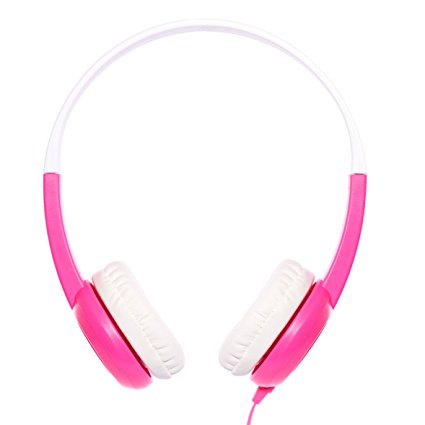BuddyPhones - Safe for Kids Headphones - Pink