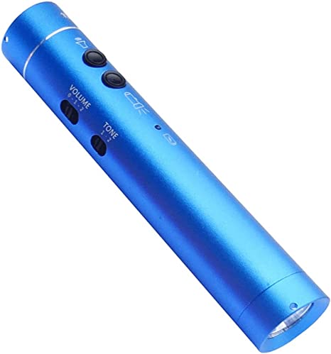 TEQIN Electronic Whistle with Flashlight, Rechargable High Volume Emergency Whistle for Sports Training, Dog Trainer, Traffic Guides, Outdoor Camping, Hiking Blue