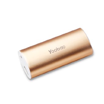 Yoobao® YB6012 5200mAh Slim Portable Charger External Battery Pack Power Bank for Android Device, Apple iPhone 6(plus) 5 5s 5c,4,4s / Samsung Galaxy S5,S4,S3 Note4?Blackberry Passport and More (Gold)