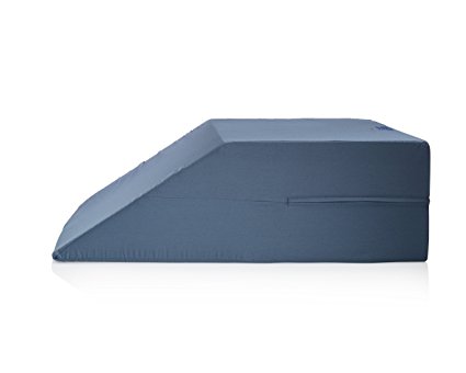 Leg Wedge - Premium Therapeutic Grade Wedge Pillow for Legs by Sleep Jockey - Elevate Legs Support (Blue)