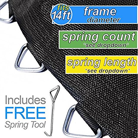 Replacement Trampoline Mats | MOST STANDARD SIZES | by Trampoline Pro | Mats Fit 10ft, 12ft, 13ft, 14ft and 15ft Frames | Many Shapes!