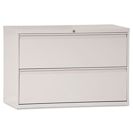 Alera LF4229LG Two-Drawer Lateral File Cabinet, 42w x 19-1/4d x 28-3/8h, Light Gray