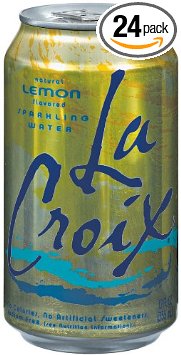 LaCroix Sparkling Water, Lemon, 12-Ounce Cans (Pack of 24)
