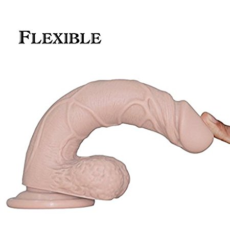 Liquid Silicone Dildo, 7.5" Realistic Penis Dildo with Suction Cup