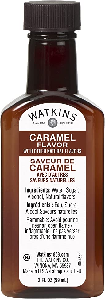Watkins Caramel Flavor, Non-GMO, Kosher, 59 ml, 1 Count
