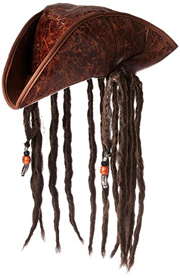 Jacobson Hat Company Men's Caribbean Pirate with Braids