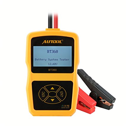 AUTOOL Upgraded 12V Automative Battery Load Tester CCA 100-2400 Bad Cell Test for Regular Flooded,Auto Cranking and Charging System Diagnostic Analyzer for Domestic Cars, Boat