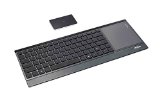 ARION Rapoo Illuminated 5G Wireless Keyboard E9090P With Backlit Wireless Charging and Touchpad - Black