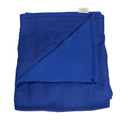 Weighted Blankets Plus LLC Medium Weighted Blanket - Blue - Cotton/Flannel (58"L x 41"W) (10 lbs for 90 lb person)