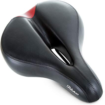 Most Comfortable Bike Saddle for Women - Wide Bicycle Seat with Soft Cushion - Comfort for Cruiser, Road Bikes, Touring, Mountain Bike and Fixed Gear by Bikeroo