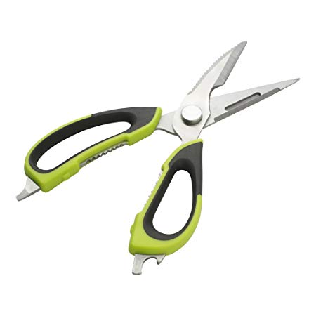 7-in-1 Multipurpose Kitchen Shears - Commercial Grade - Comfort Grip - Perfect for Restaurants, Catering, and Home Kitchens - Restaurantware