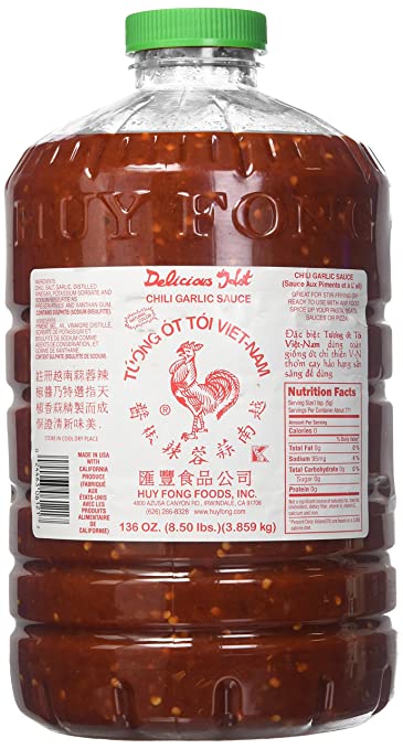 Huy Fong Chili Garlic Sauce, 8.50 Pound