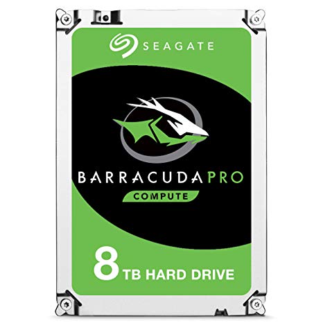 Seagate BarraCuda Pro SATA HDD 8TB 7200RPM 6Gb/s  256MB Cache 3.5-Inch Internal Hard Drive for PC/ Desktop Computers System All in One Home Servers Direct Attached Storage (DAS) - Frustration Free Packaging (ST8000DM0004)