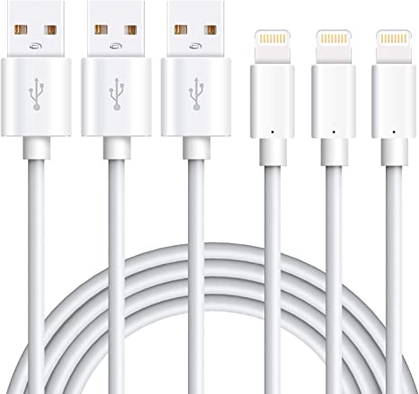 Cavo iPhone Certificato MFi 3Pezzi 1M,Marchpower Cavo Lightning USB Filo Caricatore iPhone Ricarica Rapida compatibile con iPhone 13/12/12 ProMax/12Mini/SE/11/11Pro/X/XS/XR/8/8Plus/7/6/5,iPad Pro,iPod