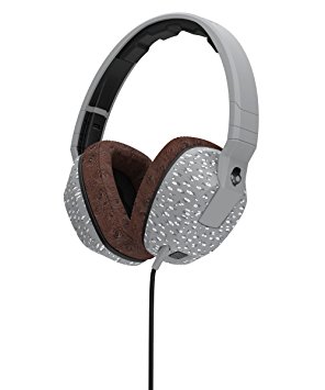 Skullcandy Crusher Headphones with Built-in Amplifier and Mic, Microfloral Grey and Black