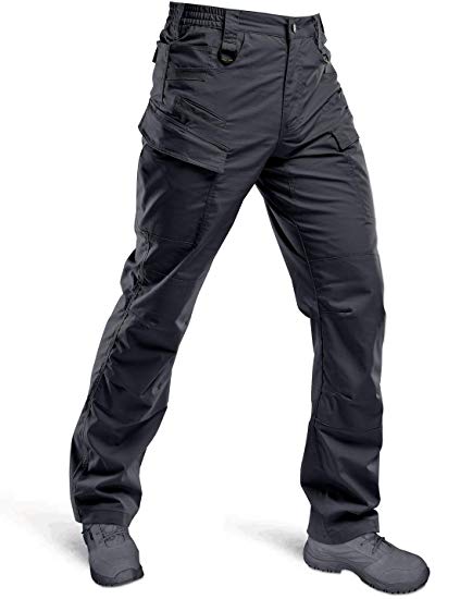 HARD LAND Men's Waterproof Tactical Pants Ripstop Lightweight Work Cargo Pants BDU Military Trousers