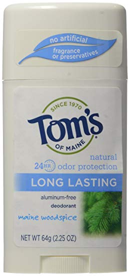 Tom's Of Maine Men's Long Lasting Stick Deodorant, Maine Woodspice 2.25 Oz