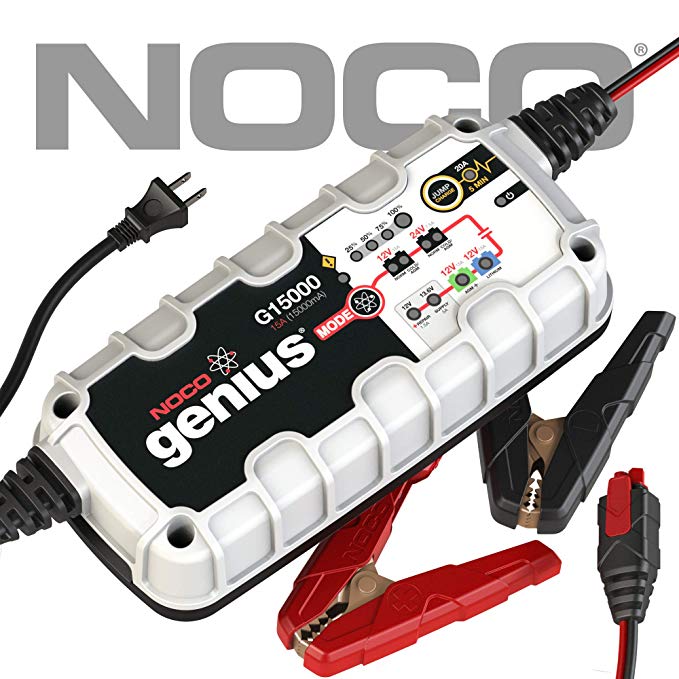 NOCO Genius G15000 12V/24V 15A Pro Series UltraSafe Smart Battery Charger