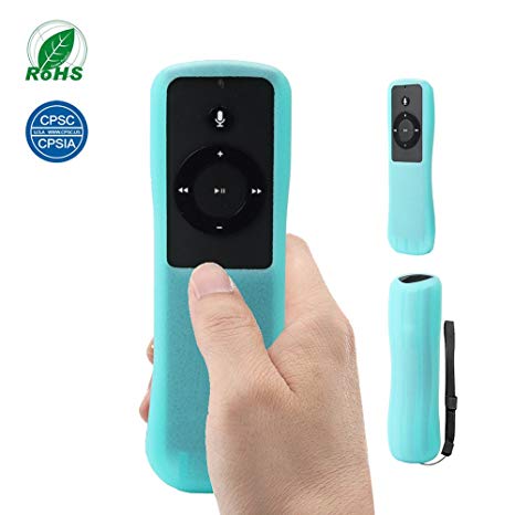 SIKAI Patent Silicone Case for Amazon Echo Remote Non-Slip-Grip & Secure case Compatible with Amazon Echo/Echo Dot Alexa Voice Remote Prevent Scratch Shockproof Remote Skin (Glow in Dark Blue)