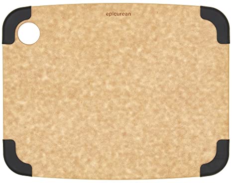 Epicurean Non-Slip Series Cutting Board, 11.5-Inch by 9-Inch, Natural/Slate