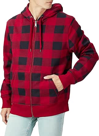 Amazon Essentials Mens Full-Zip Hooded Fleece Sweatshirt