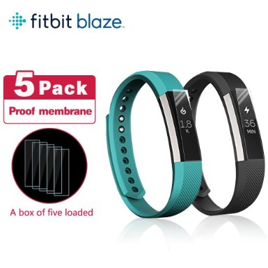 Fitbit Alta Screen Protector , AWINNER® Premium Film Nano Soft Explosion-proof Screen Protector Full Screen Coverage,Shatterproof/Shockproof,Free Lifetime Replacement Warranty,High Definition [5-PACK]