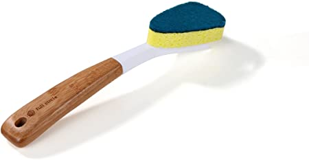 Full Circle Laid Back 2.0 Dish Sponge with Bamboo Handle & Replaceable Head