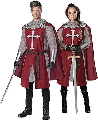 California Costumes Knight's Surcoat Adult Costume (Red), Large/X-Large,Burgundy