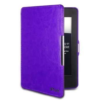 Kindle Paperwhite Case, JETech® Slim-Fit Kindle Paperwhite Smart Case Cover for Amazon New Kindle Paperwhite 2013 & 2012 Version w/ Magnetic Auto Sleep/Wake Function (Purple)