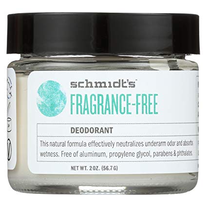 Schmidt's Natural Deodorant Jar - Fragrance Free - 2 oz