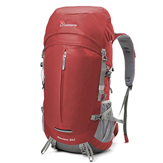 Mountaintop 50L Hiking Backpack Backpacking Trekking Bag with Rain Cover YKK buckle-5818III