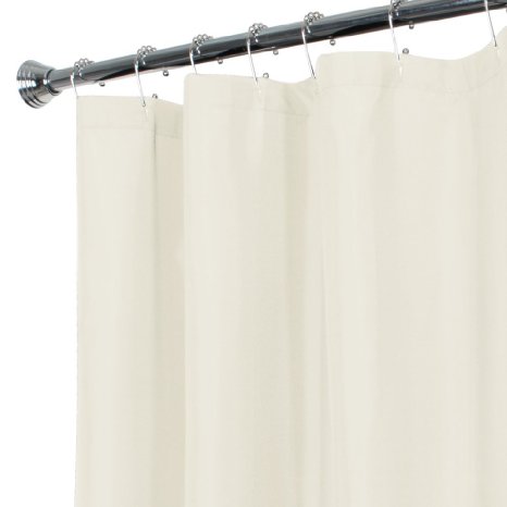 Maytex Fabric Shower Curtain Liner Bone 70 x 72