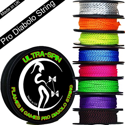 ULTRA-SPIN Pro Diabolo String 10m Reel (8Colours!) Performance, High Speed Diablo String for all Diabolos.
