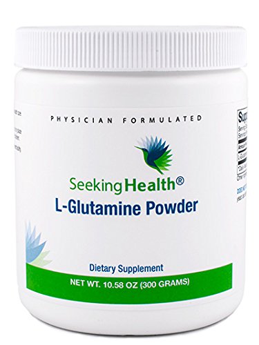 L-Glutamine Powder | 300 Grams | 5000 mg L-Glutamine USP | Free of Common Allergens | Seeking Health