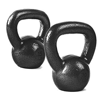 CAP Barbell Cast Iron Kettlebell Sets, Black