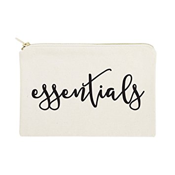 The Cotton & Canvas Co. Essentials Cosmetic Bag and Travel Make Up Pouch